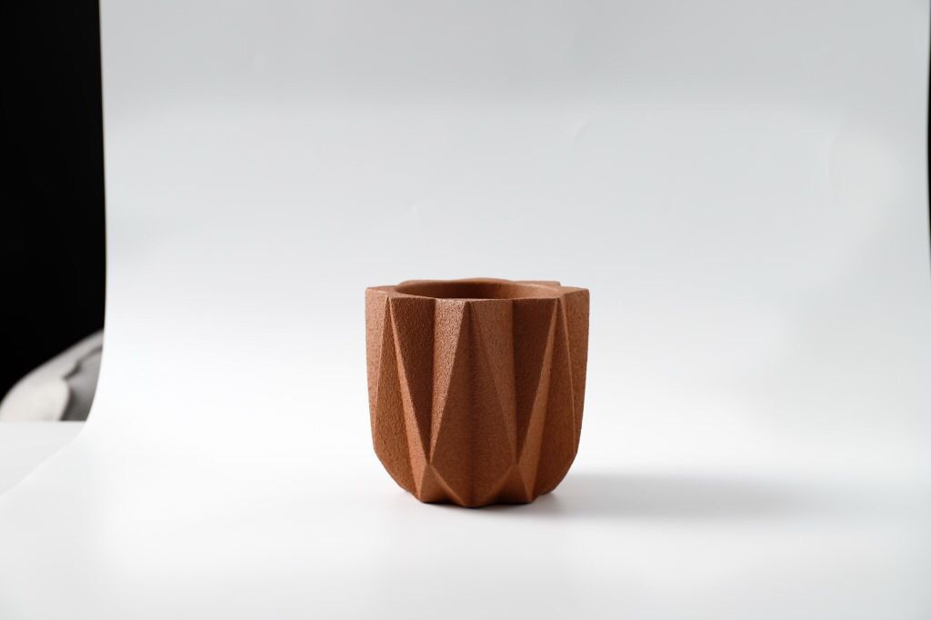 Cement Flower Pot Water Chestnut Round Spray Simple