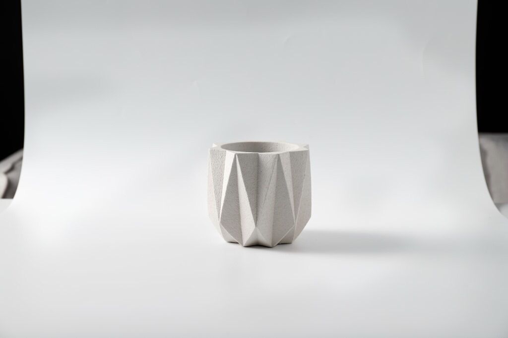 Cement Flower Pot Water Chestnut Round Spray Simple