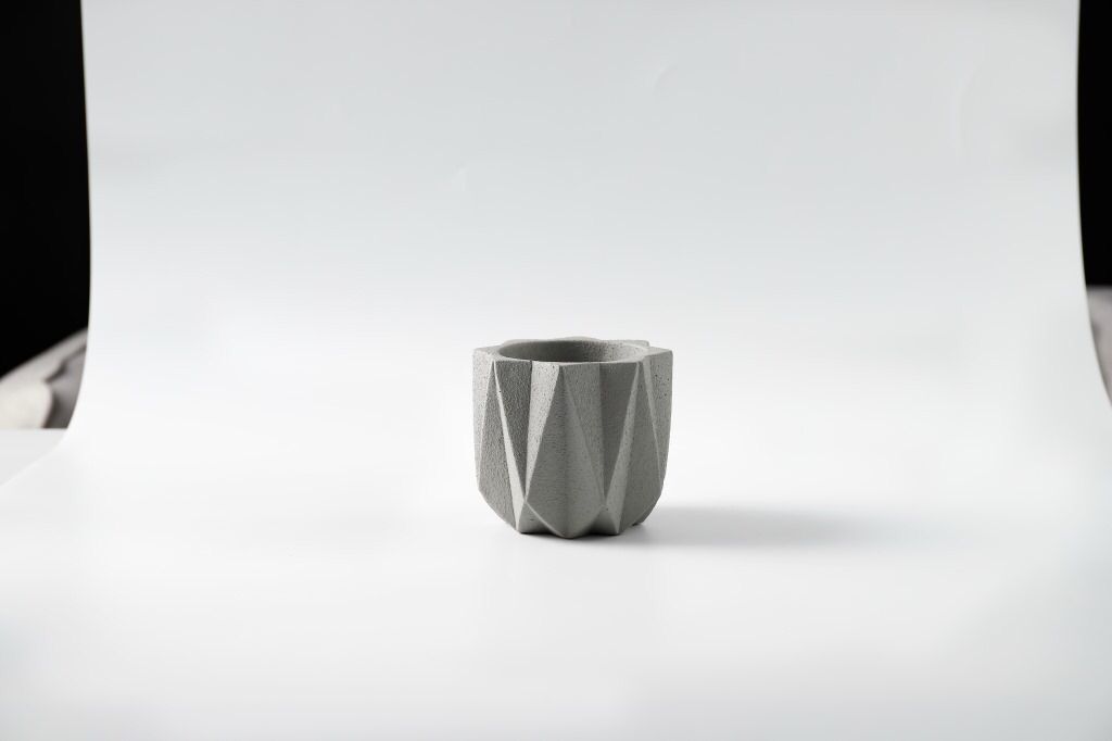 Cement Flower Pot Water Chestnut Round Spray Simple