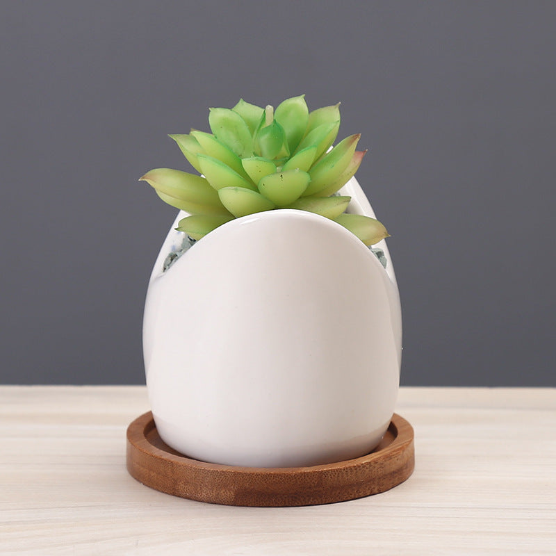 Cartoon Ceramic Flower Pots European-style Simple Indoor
