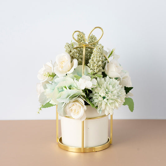 Small Potted Plants Ins Dried Flower Bouquet Simulation