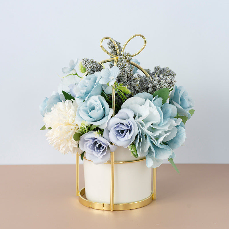 Small Potted Plants Ins Dried Flower Bouquet Simulation