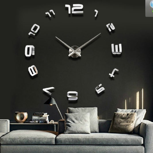 Oversized Acrylic Wall Clock Living Room